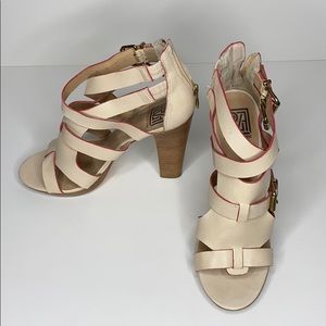 Pour La Victoire strappy zipper heels